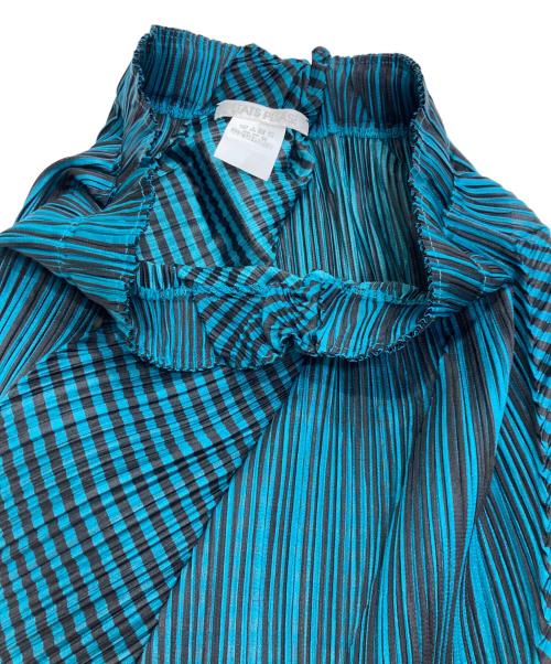 PLEATS PLEASE（プリーツプリーズ）PLEATS PLEASE (プリーツプリーズ) COSMIC RAYS プリーツスカート グリーン×ブラック サイズ:Freeの古着・服飾アイテム