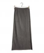 PLEATS PLEASEプリーツプリーズ）の古着「BASICS プリーツスカート」｜グレー
