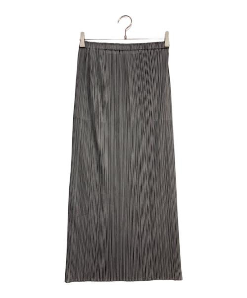 PLEATS PLEASE（プリーツプリーズ）PLEATS PLEASE (プリーツプリーズ) BASICS プリーツスカート グレー サイズ:4の古着・服飾アイテム