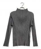 PLEATS PLEASEプリーツプリーズ）の古着「BASICS プリーツブラウス」｜グレー