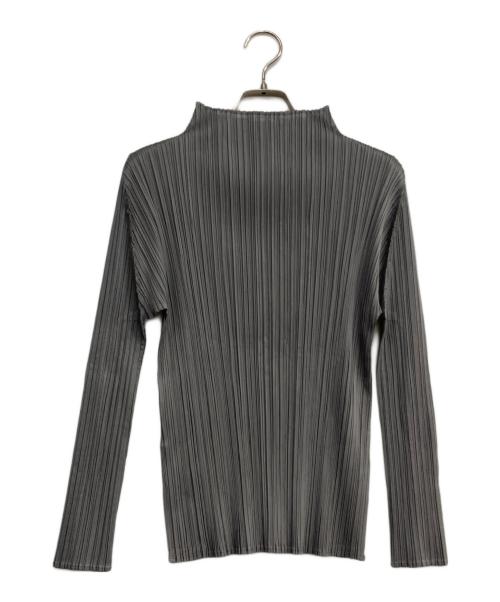 PLEATS PLEASE（プリーツプリーズ）PLEATS PLEASE (プリーツプリーズ) BASICS プリーツブラウス グレー サイズ:3の古着・服飾アイテム