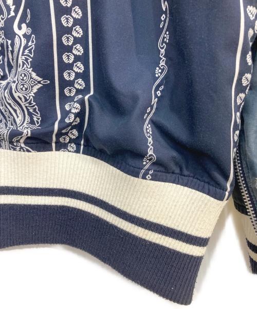 sacai（サカイ）sacai (サカイ) BandanaBomber Jacket ネイビー サイズ:3の古着・服飾アイテム