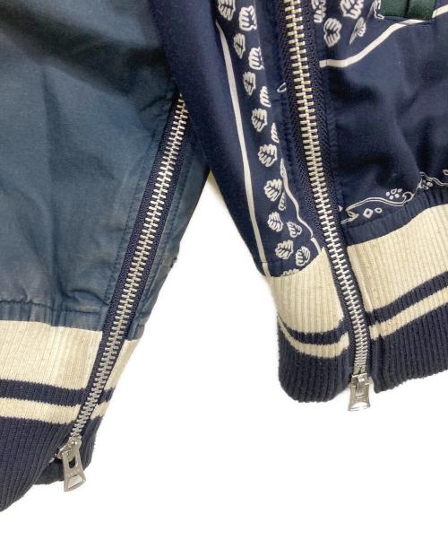sacai（サカイ）sacai (サカイ) BandanaBomber Jacket ネイビー サイズ:3の古着・服飾アイテム