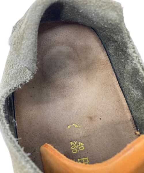 BIRKENSTOCK（ビルケンシュトック）BIRKENSTOCK (ビルケンシュトック) バイカラーシューズ ブラウン×オレンジ サイズ:26cmの古着・服飾アイテム