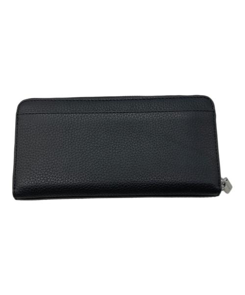 MICHAEL KORS（マイケル・コース）MICHAEL KORS (マイケル・コース) ラウンドジップウォレット ブラックの古着・服飾アイテム