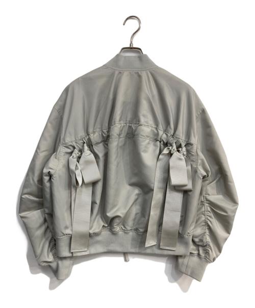 ARPEGE STORY（アルページュストーリー）Arpege story (アルページュストーリー) BackリボンMA-1 グレー サイズ:1の古着・服飾アイテム