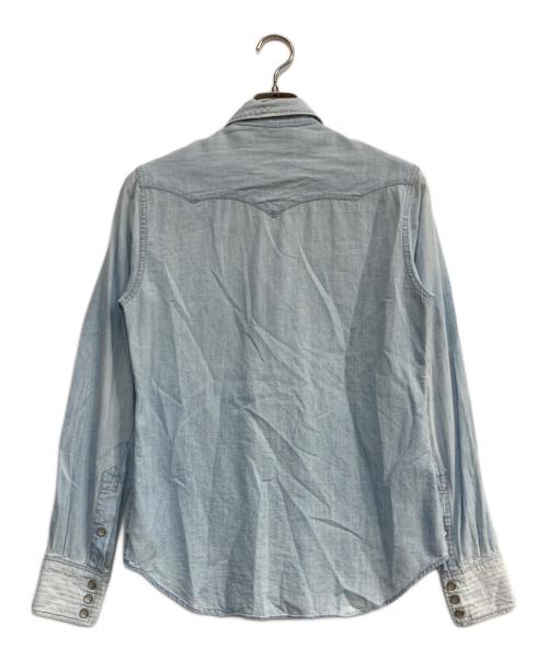RRL（ダブルアールエル）RRL (ダブルアールエル) ウエスタンシャツ ライトインディゴ サイズ:2の古着・服飾アイテム