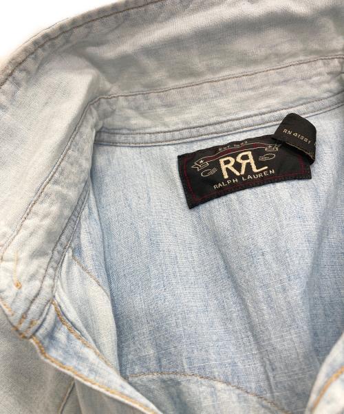 RRL（ダブルアールエル）RRL (ダブルアールエル) ウエスタンシャツ ライトインディゴ サイズ:2の古着・服飾アイテム
