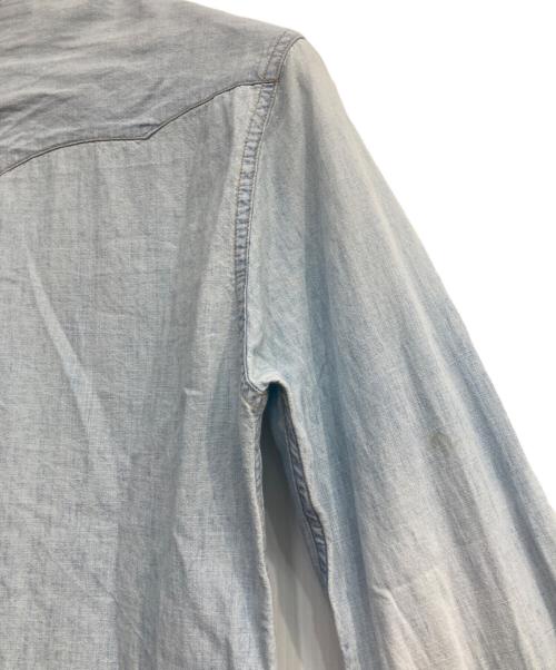 RRL（ダブルアールエル）RRL (ダブルアールエル) ウエスタンシャツ ライトインディゴ サイズ:2の古着・服飾アイテム