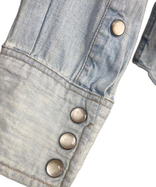 RRL（ダブルアールエル）RRL (ダブルアールエル) ウエスタンシャツ ライトインディゴ サイズ:2の古着・服飾アイテム