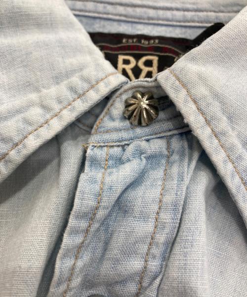 RRL（ダブルアールエル）RRL (ダブルアールエル) ウエスタンシャツ ライトインディゴ サイズ:2の古着・服飾アイテム