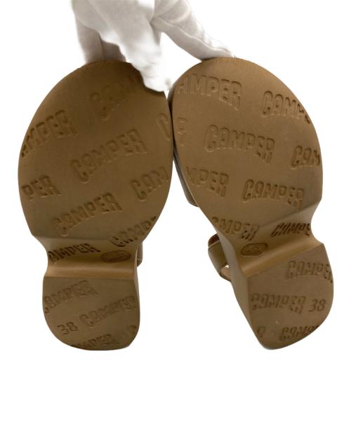 CAMPER（カンペール）CAMPER (カンペール) Tashaプラットフォームサンダル ブラウン サイズ:38の古着・服飾アイテム