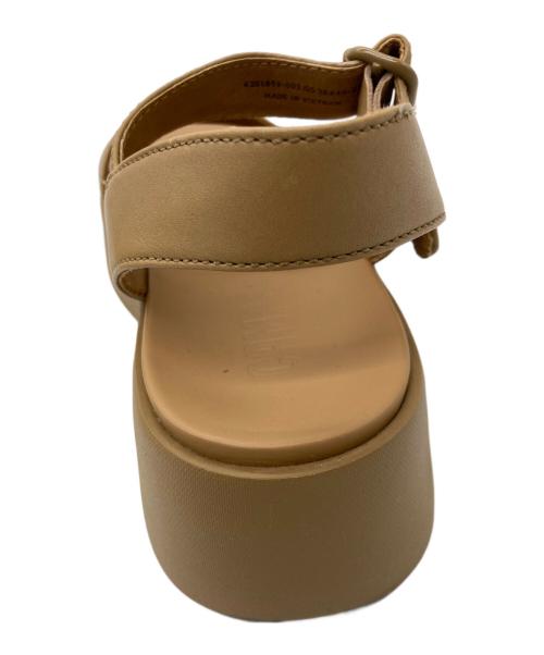 CAMPER（カンペール）CAMPER (カンペール) Tashaプラットフォームサンダル ブラウン サイズ:38の古着・服飾アイテム
