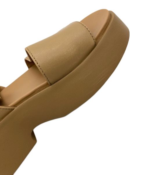 CAMPER（カンペール）CAMPER (カンペール) Tashaプラットフォームサンダル ブラウン サイズ:38の古着・服飾アイテム