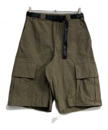 OFFWHITE（オフホワイト）の古着「Industrial khaki cargo shorts」｜グリーン