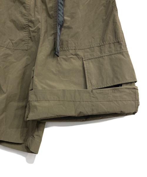 OFFWHITE（オフホワイト）OFFWHITE (オフホワイト) Industrial khaki cargo shorts グリーン サイズ:Sの古着・服飾アイテム