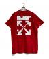 OFFWHITE (オフホワイト) CUT HERE SLIM TEE レッド サイズ:Ⅼ：10000円