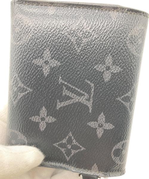 LOUIS VUITTON（ルイ ヴィトン）LOUIS VUITTON (ルイ ヴィトン) チェーンコンパクトウォレット　モノグラム・エクリプス ブラックの古着・服飾アイテム