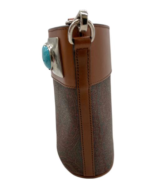 ETRO（エトロ）ETRO (エトロ) クラウンミーターコイズバケットバッグ ブラウンの古着・服飾アイテム