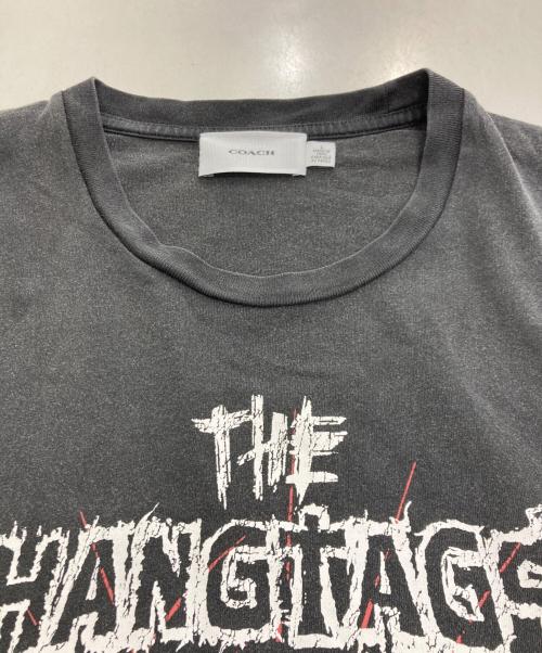 COACH（コーチ）COACH (コーチ) ザハングタグヘビーメタルTシャツ グレー サイズ:Ⅼの古着・服飾アイテム
