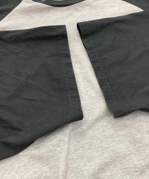 is-ness（イズネス）is-ness (イズネス) BALLOON RAGLAN LONG SLEEVE T ブラック×グレー サイズ:Ⅿの古着・服飾アイテム