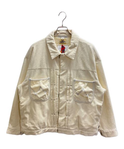 Wrangler（ラングラー）Wrangler (ラングラー) F/CE. (エフシーイー) コーデュロイジャケット アイボリー サイズ:Mの古着・服飾アイテム