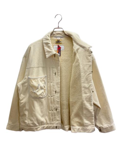 Wrangler（ラングラー）Wrangler (ラングラー) F/CE. (エフシーイー) コーデュロイジャケット アイボリー サイズ:Mの古着・服飾アイテム