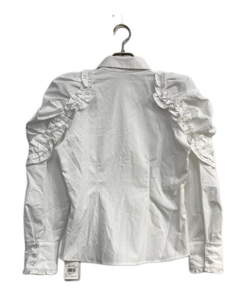 Snidel（スナイデル）Snidel (スナイデル) Sustainaフリルボリュームシャツブラウス ホワイト サイズ:Free 未使用品の古着・服飾アイテム