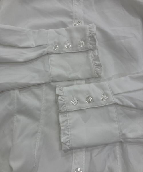 Snidel（スナイデル）Snidel (スナイデル) Sustainaフリルボリュームシャツブラウス ホワイト サイズ:Free 未使用品の古着・服飾アイテム