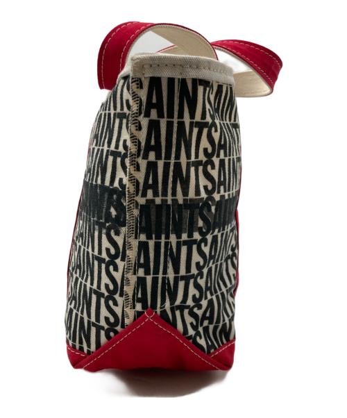 SAINT MICHAEL（セントマイケル）SAINT MICHAEL (セントマイケル) キャンバストートバッグ アイボリー×レッドの古着・服飾アイテム