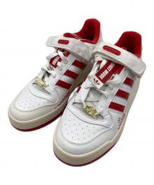 adidas×Quiccs（アディダス×クイックス）の古着「FORUM LOW」｜ホワイト×レッド