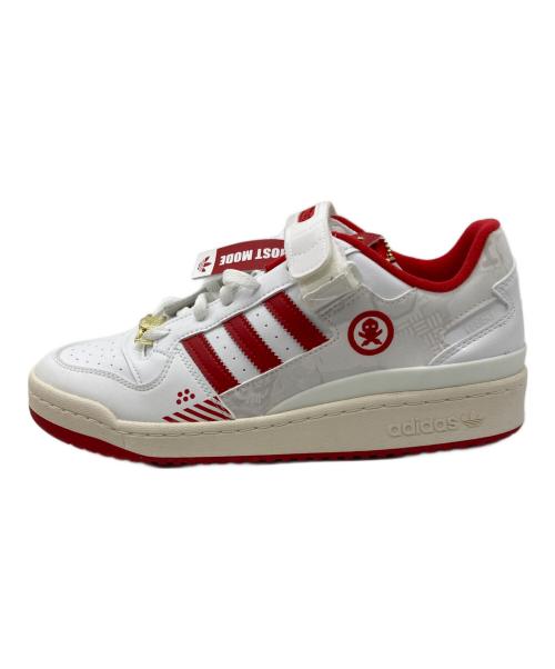 adidas（アディダス）adidas (アディダス) Quiccs (クイックス) FORUM LOW ホワイト×レッド サイズ:28 未使用品の古着・服飾アイテム
