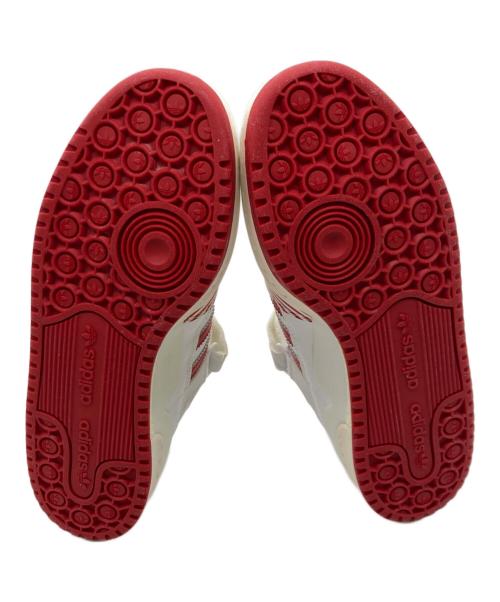 adidas（アディダス）adidas (アディダス) Quiccs (クイックス) FORUM LOW ホワイト×レッド サイズ:28 未使用品の古着・服飾アイテム