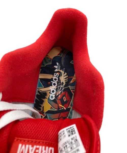 adidas（アディダス）adidas (アディダス) Quiccs (クイックス) FORUM LOW ホワイト×レッド サイズ:28 未使用品の古着・服飾アイテム