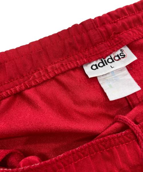adidas（アディダス）adidas (アディダス) トラックパンツ レッド×ブルー サイズ:Lの古着・服飾アイテム