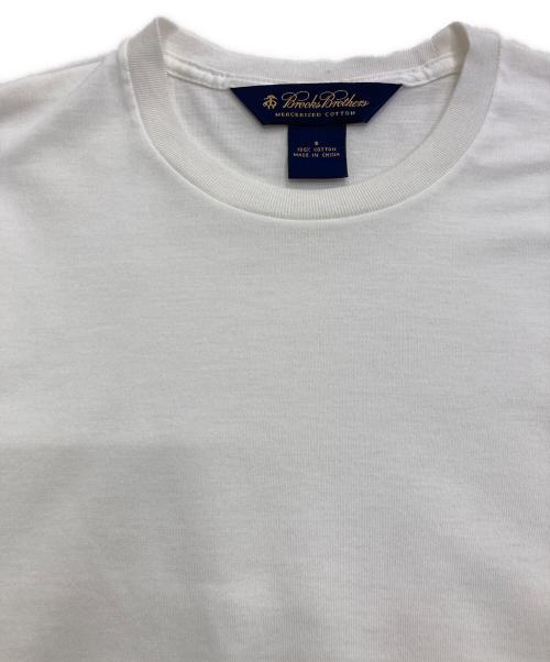 BROOKS BROTHERS（ブルックスブラザーズ）BROOKS BROTHERS (ブルックスブラザーズ) ロゴ刺繍TEE ホワイト サイズ:Sの古着・服飾アイテム