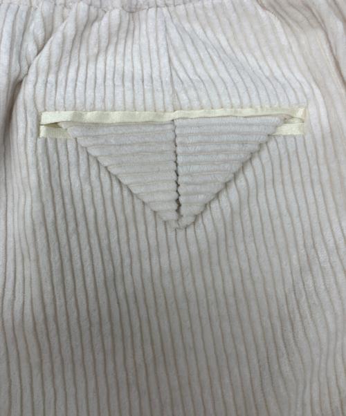 YORI（ヨリ）YORI (ヨリ) shirocon (シロコン) チャンキーコーデュロイパンツ アイボリー サイズ:SIZE 38の古着・服飾アイテム