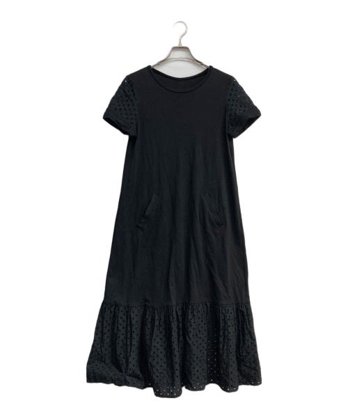 MARONENONFEE（マーロンエノンフィ）MARONENONFEE (マーロンエノンフィ) フレアレースロングワンピース ブラック サイズ:38の古着・服飾アイテム