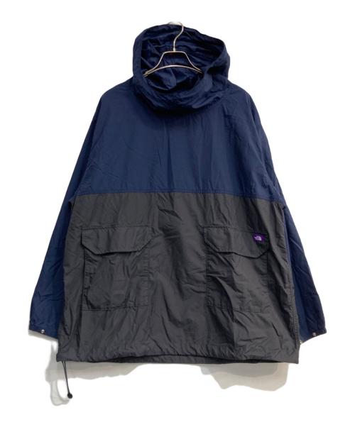 THE NORTHFACE PURPLELABEL（ザ・ノースフェイス パープルレーベル）THE NORTHFACE PURPLELABEL (ザ・ノースフェイス パープルレーベル) Mountain Field Pullover ネイビー×グレー サイズ:Mの古着・服飾アイテム
