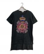 Vivienne Westwood manヴィヴィアン ウェストウッド マン）の古着「オーブプリント半袖Tシャツ」｜ブラック