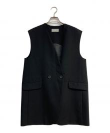 HLM（エイチエルエム）の古着「ウールギャバテーラードジレ」｜ブラック