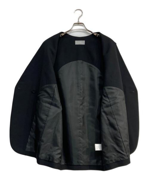 HLM（エイチエルエム）HLM (エイチエルエム) ウールギャバテーラードジレ ブラック サイズ:38の古着・服飾アイテム