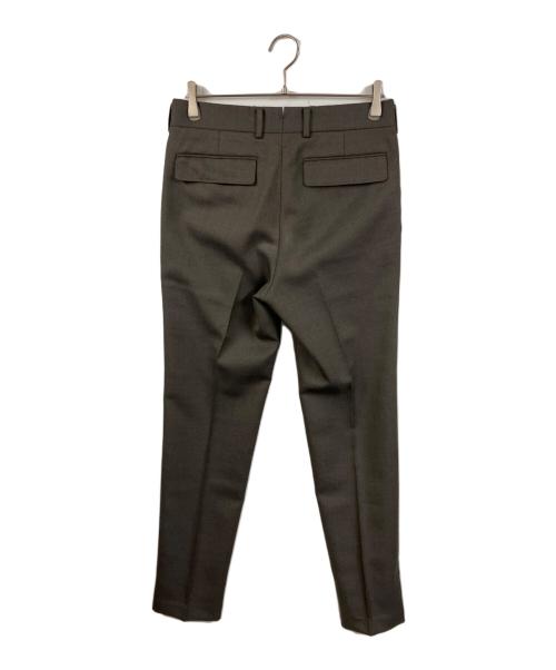 THE RERACS（ザ リラクス）THE RERACS (ザ リラクス) WOOL/MOHAIR PLAIN PLEATED SLIM SLACKS グレー サイズ:46の古着・服飾アイテム