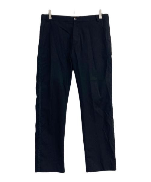 Jean Paul Gaultier homme（ジャンポールゴルチェオム）Jean Paul Gaultier homme (ジャンポールゴルチェオム) サイドラインスラックス ブラック サイズ:48の古着・服飾アイテム