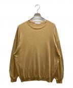 Graphpaperグラフペーパー）の古着「Suvin L/S Crew Neck Knit」｜ブラウン