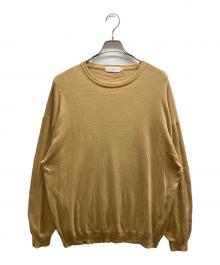 Graphpaper（グラフペーパー）の古着「Suvin L/S Crew Neck Knit」｜ブラウン