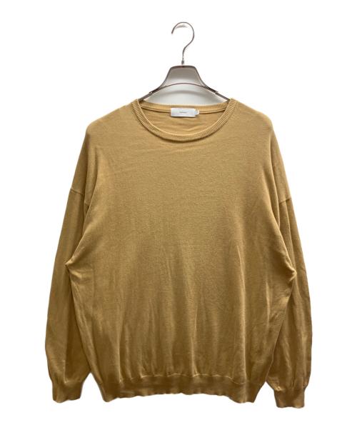 Graphpaper（グラフペーパー）Graphpaper (グラフペーパー) Suvin L/S Crew Neck Knit ブラウン サイズ:Freeの古着・服飾アイテム