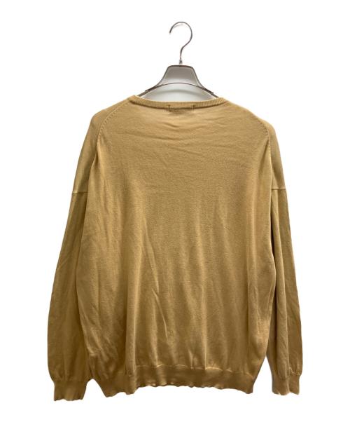 Graphpaper（グラフペーパー）Graphpaper (グラフペーパー) Suvin L/S Crew Neck Knit ブラウン サイズ:Freeの古着・服飾アイテム