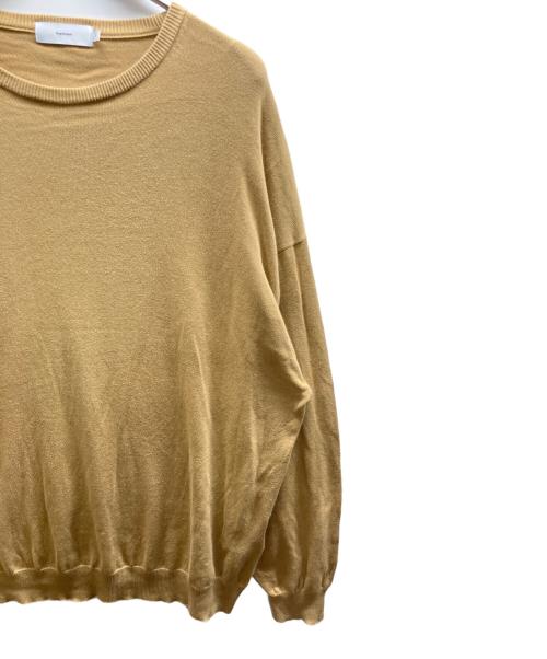 Graphpaper（グラフペーパー）Graphpaper (グラフペーパー) Suvin L/S Crew Neck Knit ブラウン サイズ:Freeの古着・服飾アイテム