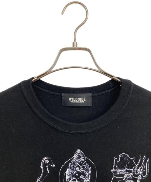 WILDSIDE YOHJI YAMAMOTO（ワイルドサイド ヨウジ ヤマモト）WILDSIDE YOHJI YAMAMOTO (ワイルドサイド ヨウジ ヤマモト) Kali Long Sleeve T-Shirt ブラック サイズ:3の古着・服飾アイテム